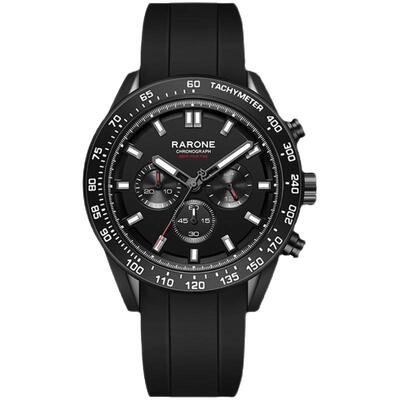 Rarone雷诺赛车表三眼多功能男表