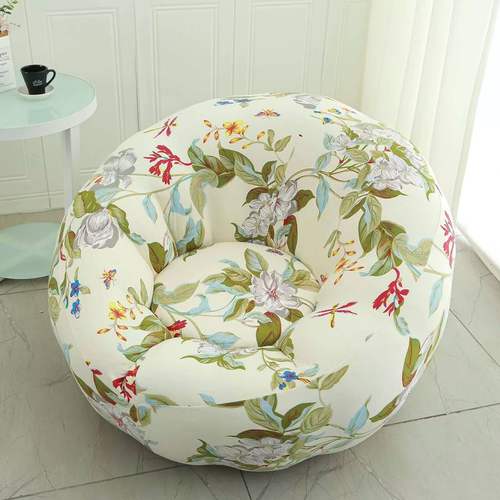 弹力南瓜沙发套罩圆形沙发套罩垫巾躺懒人椅套山姆月亮坐墩套盖布