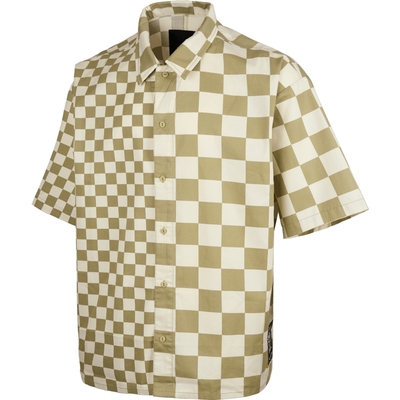 VANS范斯男子HYBRID CHECKER SHIRT运动短袖衬衫VN000HZWDMA