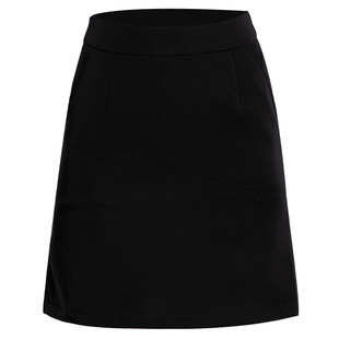 黑色高腰口袋西装正装OL工作上班一步半身a字短裙女职业群春秋