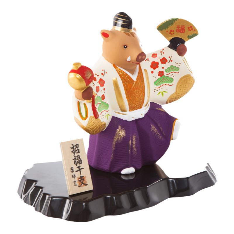 药师窑可爱风日本居家车载生肖猪