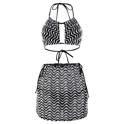 分体泳衣女三件套性感遮肚显瘦