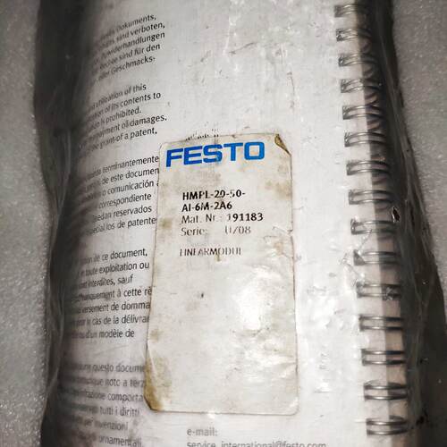 议价全新德国FESTO电阻器 HMPL-20-50-AI-6M-2A6 191183