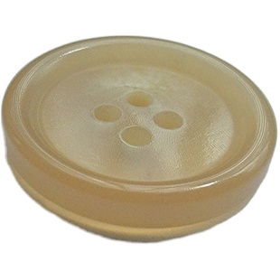 天然纽扣水牛角扣子男装西装西裤大衣外套钮扣圆形百搭女米色复古