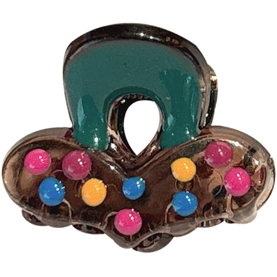 精致彩色波点爱心碎发刘海小抓夹