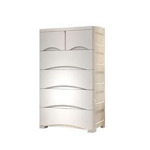 加大婴儿童衣柜塑料收纳柜多层宝宝卧室储物柜抽屉式衣服橱床头柜