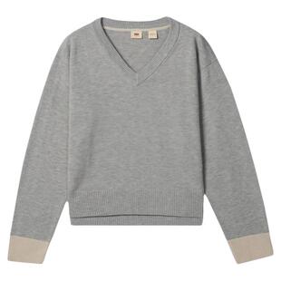 【商场同款】Levi's李维斯25年秋冬新款女士V领针织衫毛衣0051S