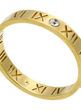 戒指钛钢蝴蝶S形状长方形首饰品