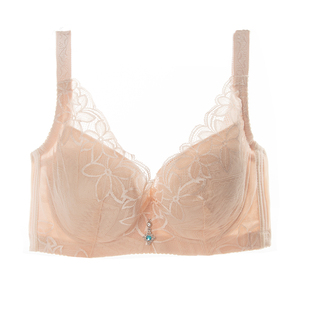 文胸薄款无海绵超薄内衣女有钢圈聚拢调整型带防下垂外扩上托胸罩