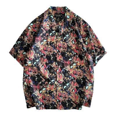 西里布古巴领短袖夏威夷度假风