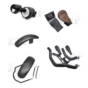 印第安侦察兵改装件scout改装头罩前挡泥后挡泥坐垫排气总成灯罩