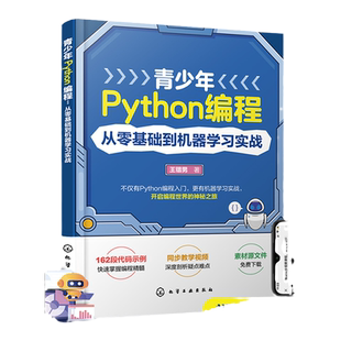 青少年Python编程 从零基础到机器学习实战 王锴男 Python基础语法和机器学习 Python编程零基础入门 中小学生Python相关课程教材