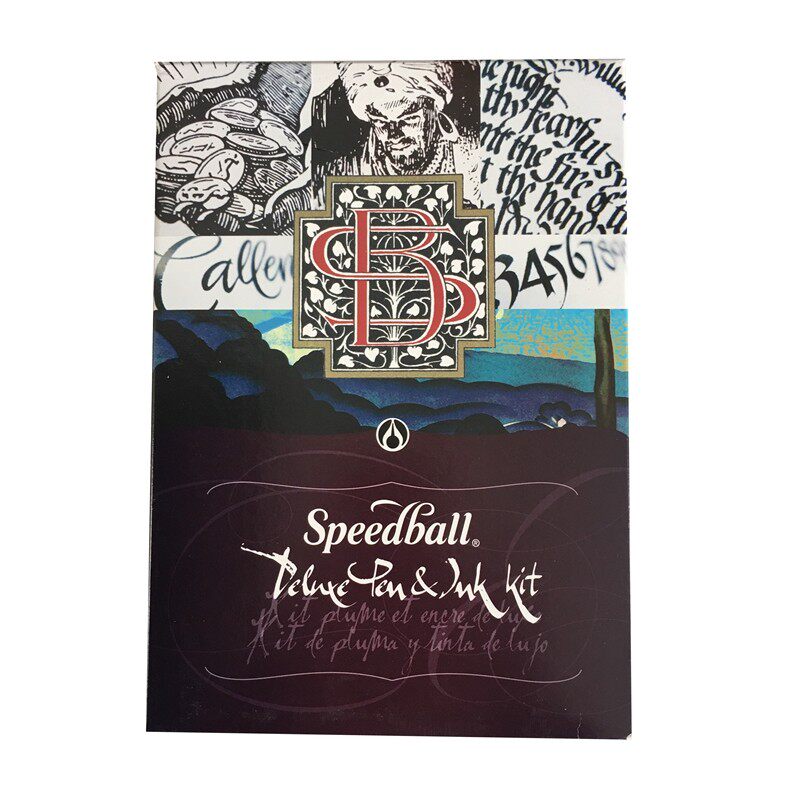 英文书法蘸水笔练字speedball