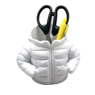 羽绒服笔筒立体学生桌面棉袄创意搞怪3d打印儿童女孩小有趣的学生