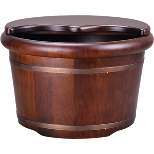 木风泡脚桶木桶家用足浴桶木质洗脚桶按摩木盆花梨木过小腿足浴盆