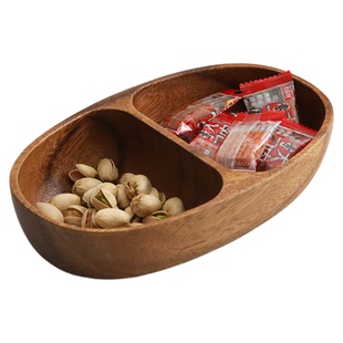 胡桃木木质果盘中式下午茶点心盘托盘坚果零食干果盘实木水果盘子