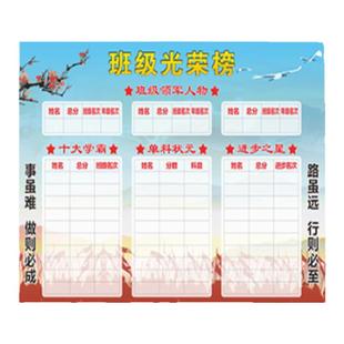班级光荣榜评比栏墙贴小学高中初中教室布置展示挂图荣誉排行贴纸