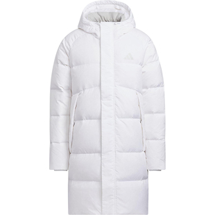 Adidas/阿迪达斯正品2025男女梭织运动休闲保暖长款羽绒服KQ5515