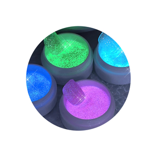 美甲网红夜光粉蹦迪粉超亮璀璨星光细砂粉抖音显白美甲发光砂糖粉