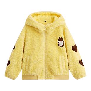 爱法贝秋冬新品女童厚外套中大童保暖棉服儿童洋气外套潮