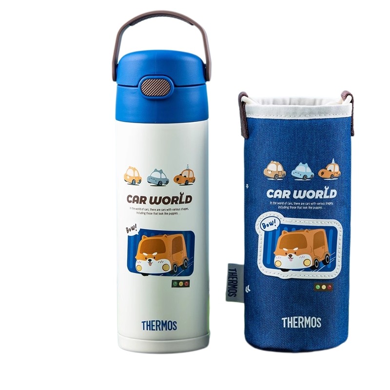 膳魔师联名款316L不锈钢大容量儿童保温杯宝宝吸管杯上学专用水杯