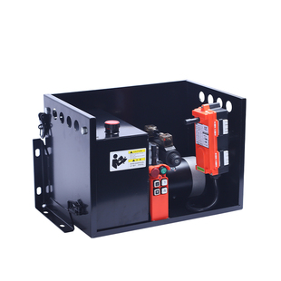 星宇液压动力单元总成12V24V微型单双向液压泵站电动升降平台油缸