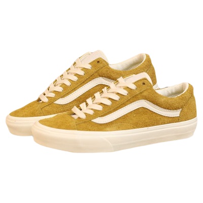 VANS系带通用经典低帮姜黄色板鞋