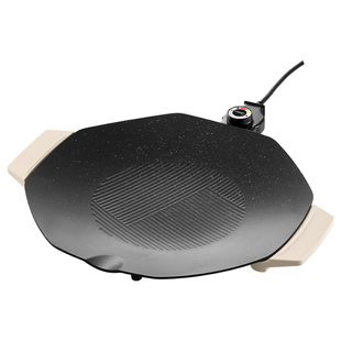 美的电烤盘家用烧烤炉烤肉盘烧烤盘一体室内轻烟户外烤肉锅煎烤盘