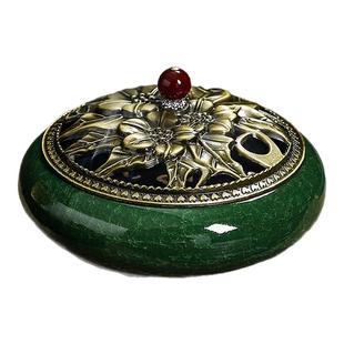 陶瓷蚊香炉家用室内大号创意艾草沉香香薰蚊香托盘摆件檀香熏香炉