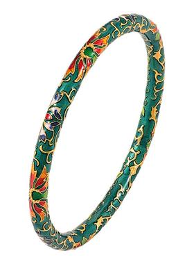 银千造缠枝莲足银999实心手镯