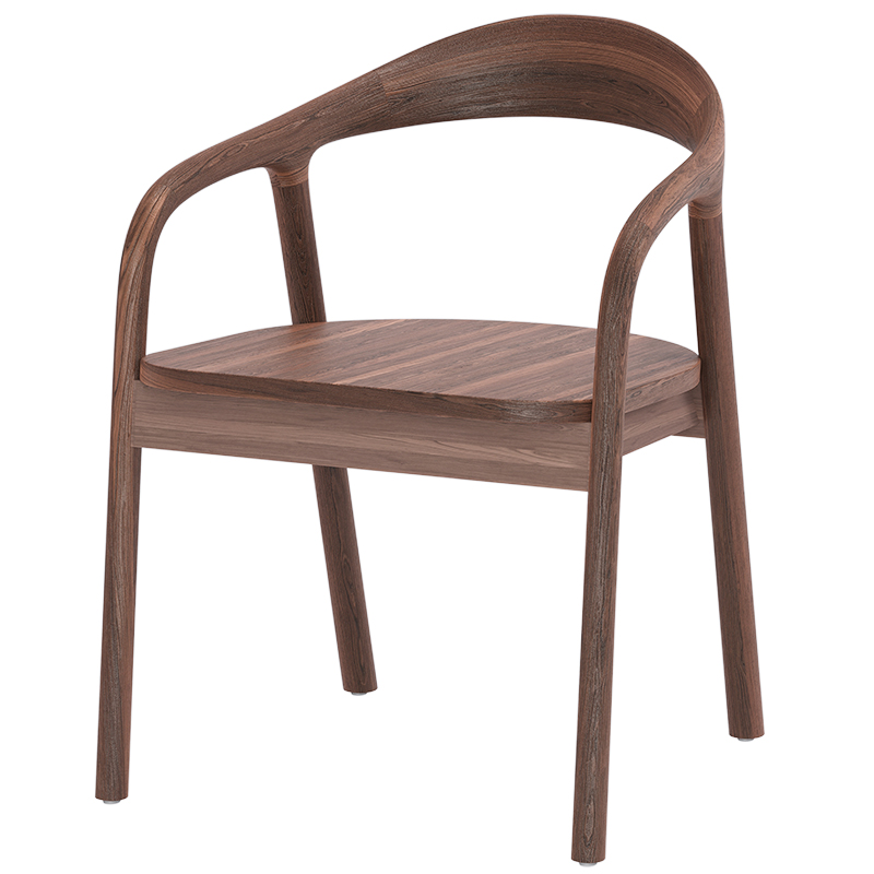 实木椅子书桌椅舒美特新中式单人北欧肯尼迪总统广岛家用靠背茶椅