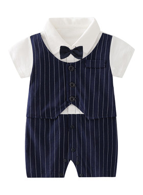 婴儿衣服夏装新生满月百天潮