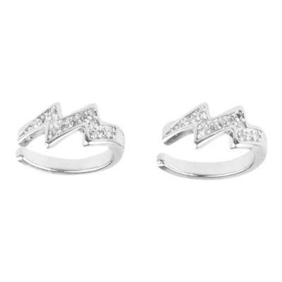 镶钻闪电耳夹耳扣男女