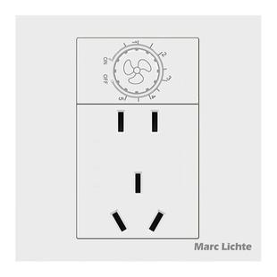 86型220V无极旋钮调速开关面板大功率插座风扇吊扇调速器调节开关