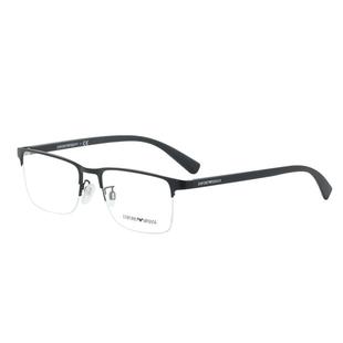 ARMANI阿玛尼眼镜半框架男商务时尚黑色可配近视度数宝岛官方1085