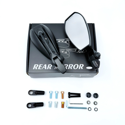 极核九号AOS4后视镜电动车改装反光镜大视野高清倒车镜无损安装镜