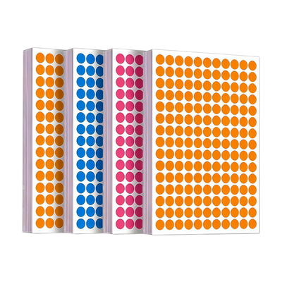 汉唐彩色圆形不干胶A4椭圆形贴纸