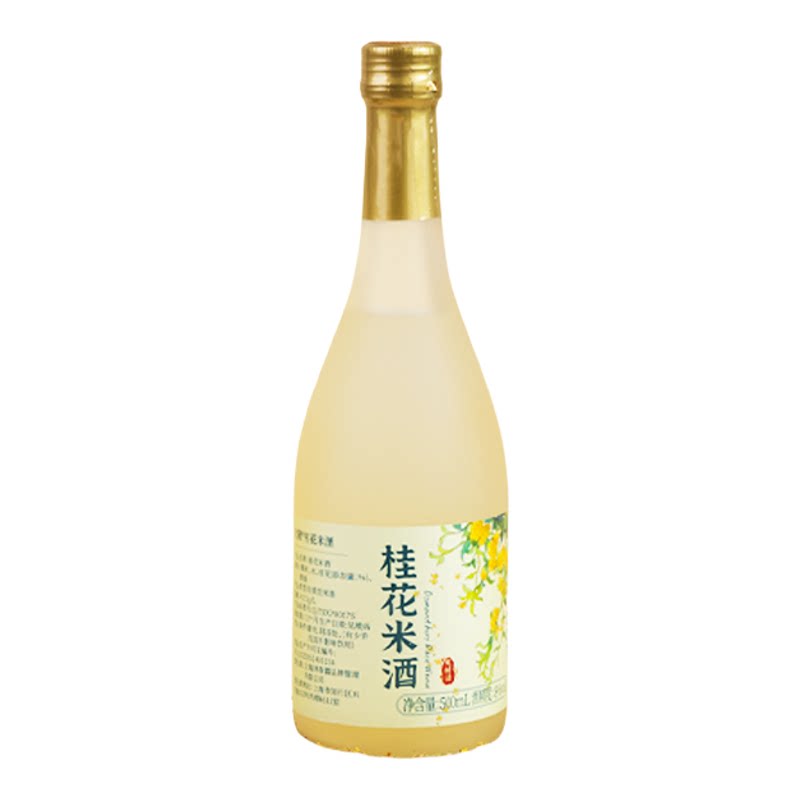 拾黛桂花米酒8度低度甜酒手工酿造糯米酒微醺晚安酒女生果酒500ml