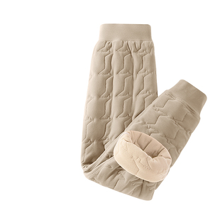 史努比儿童加绒裤子男童校服神器棉裤秋冬款打底裤内搭女孩保暖裤