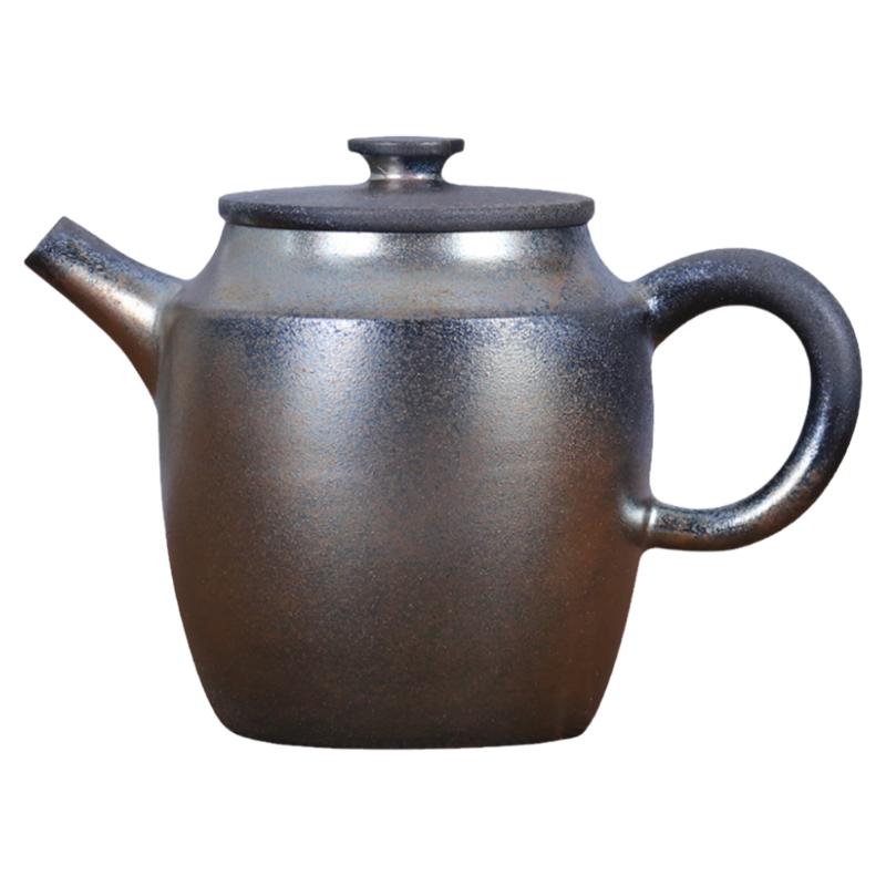 230ml 紫陶壶复古柴烧壶泡茶壶功夫茶壶普洱茶壶/彩填柴烧壶 W33