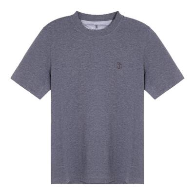 BC BRUNELLO CUCINELLI 男士纯棉短袖圆领短袖T恤银泰 301574