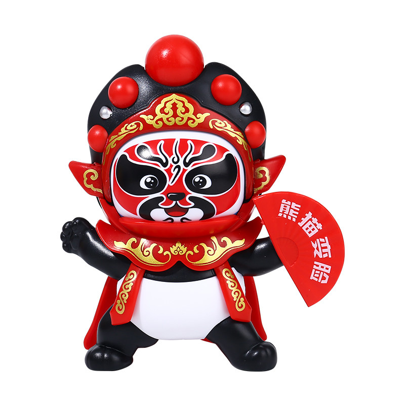 变脸川剧娃娃正版四川成都文创熊猫纪念玩偶公仔玩具京剧儿童礼物