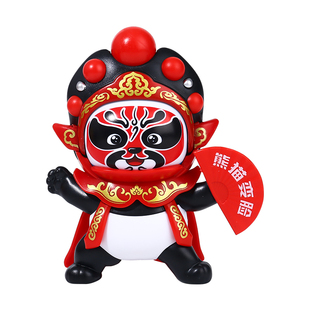 变脸川剧娃娃正版四川成都文创熊猫纪念玩偶公仔玩具京剧儿童礼物