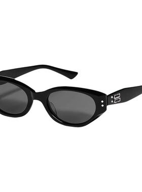 修饰脸型显脸小黑段猫眼防晒墨镜