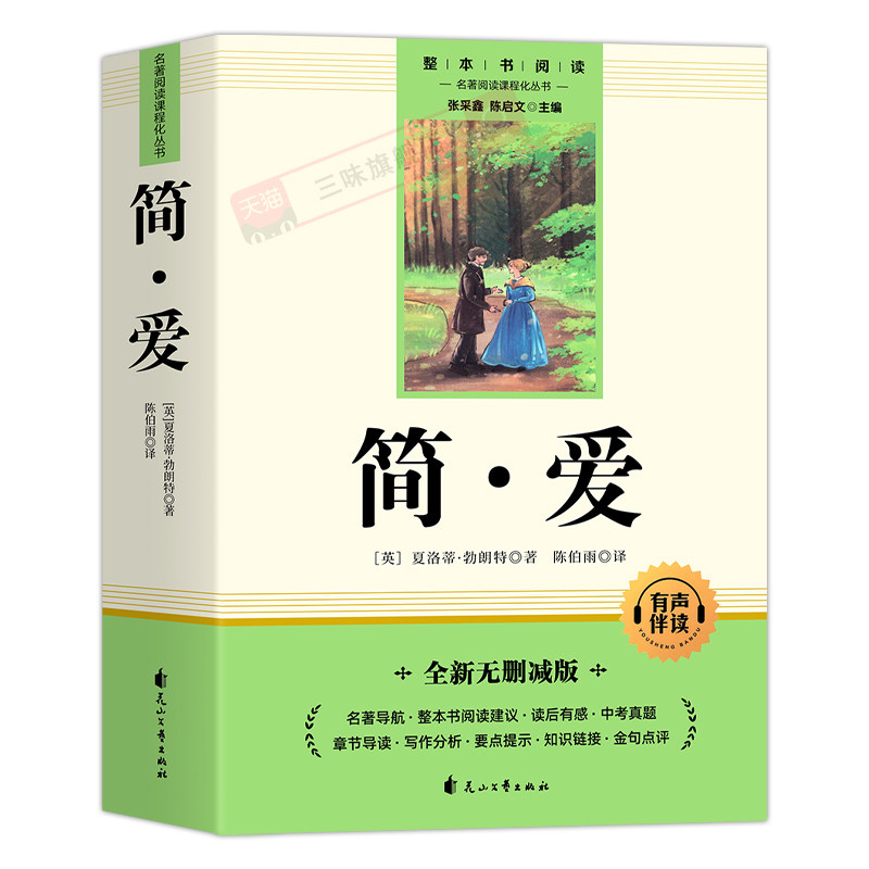 简爱九年级课外阅读名著原著正版完整版青少年必读课外书9年级上册老师推荐语文初三读物书籍唐诗三百首水浒传和儒林外史配套人教