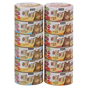 领养之家  猫扑红肉流浪毛孩子湿粮猫零食猫条猫48个猫粮罐头猫