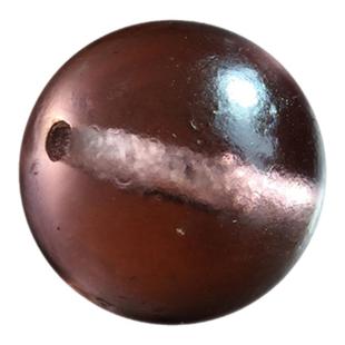 捡漏 清代官造宫廷御用古法老琉璃散珠 19+mm酒红色 朝珠古珠配饰