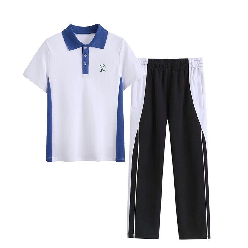 深圳校服高中生中学生夏季套装短袖长裤短裤夏装初中生校服班服