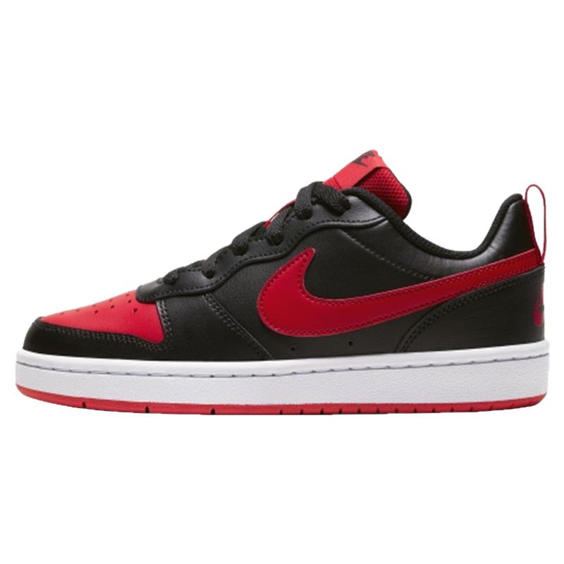 Nike Court Borough Low 2 GS 白黑红经典复古低帮板鞋BQ5448-007