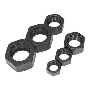 10.9级细牙六角螺母发黑高强度螺帽M8M10M12M30*1.0x1.25x1.5x2牙